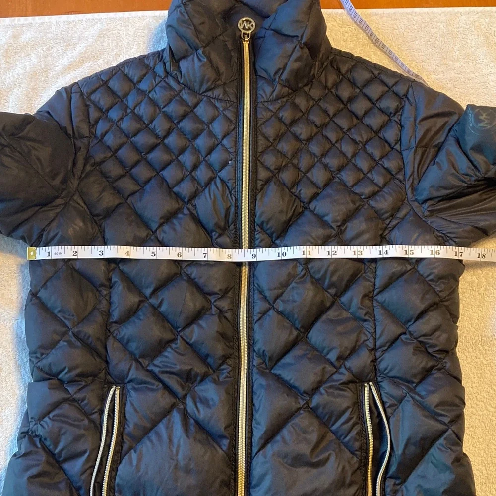 Michael Kors Black Quilted Puffer Jacket - Picture 5 of 8